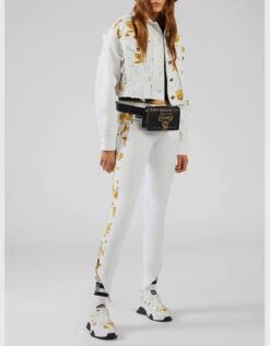 Versace Jeans Couture Baroque Jewels Printed Insert Denim Cropped Jacket -J.Lindeberg Shop 101682