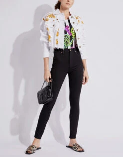 Versace Jeans Couture Laminated Effect High-rised Skinny Pants -J.Lindeberg Shop 130001