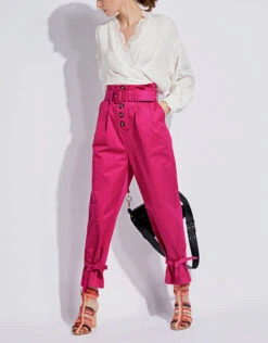 SELF PORTRAIT Self-Portrait Peg Canvas Tapered Pants 11 SELF PORTRAIT Self-Portrait Peg Canvas Tapered Pants -J.Lindeberg Shop 136167