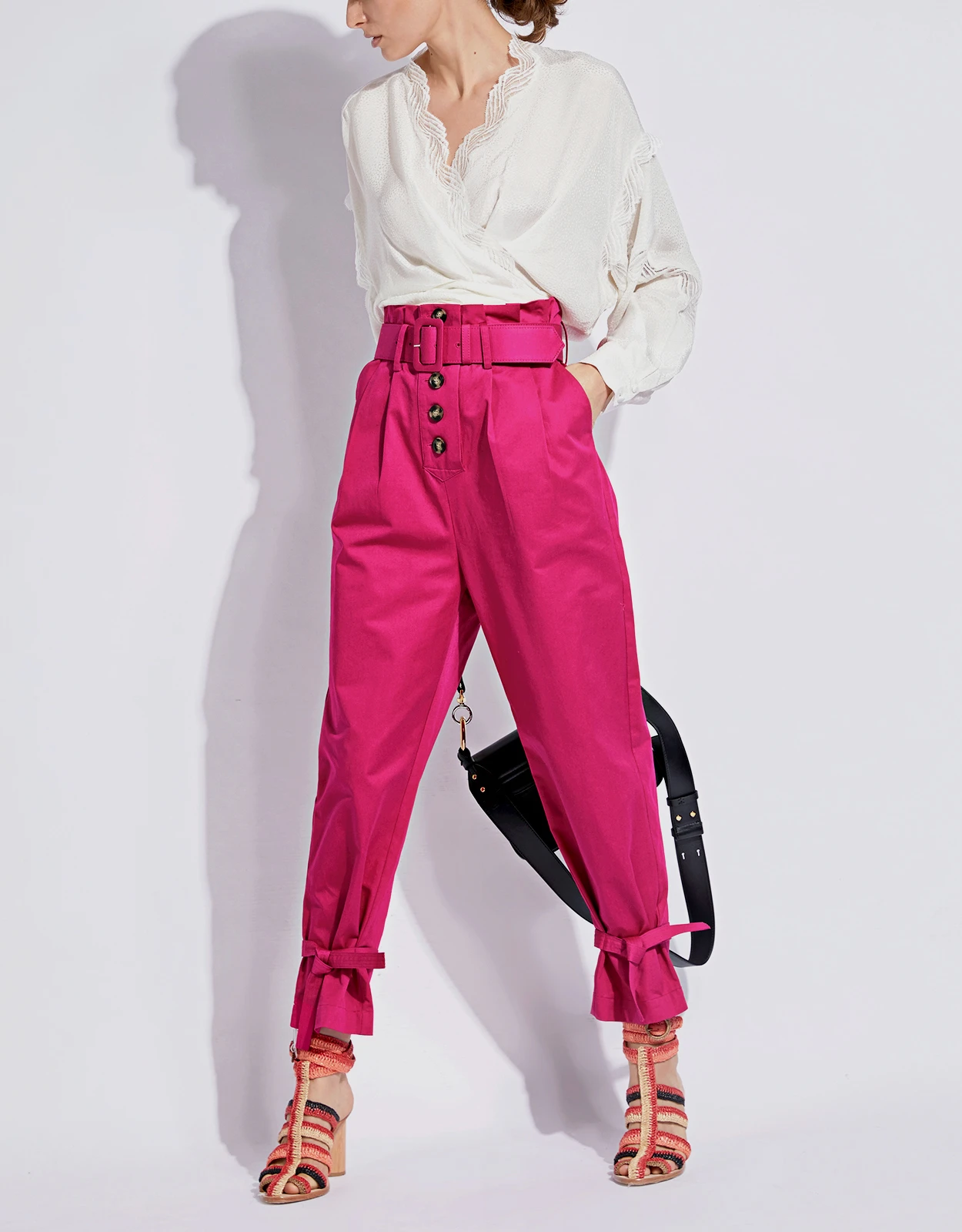 SELF PORTRAIT Self-Portrait Peg Canvas Tapered Pants 5 SELF PORTRAIT Self-Portrait Peg Canvas Tapered Pants - Image 5