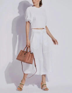 Tibi Plisse Wide-leg Cargo Cropped Pants -J.Lindeberg Shop 137206