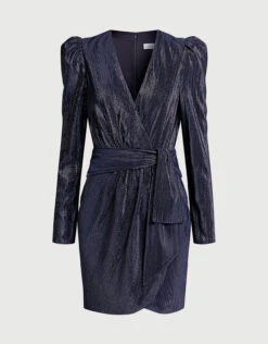 Jonathan Simkhai Metallic Wrapped Mini Dress