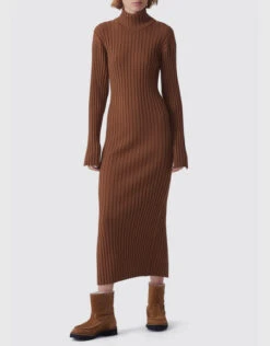 Kenzo Turtleneck Ribbed Maxi Dress -J.Lindeberg Shop 204616