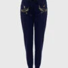 Markus Lupfer Merino Wool Bird Sequin Knitted Track Pants