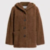 Harris Wharf London Oversized Bouclé Hooded Jacket