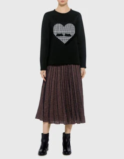 Mother Of Pearl Edith Heart Bonded Sweatshirt -J.Lindeberg Shop 22150