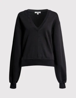 AGOLDE V-neck Balloon Sleeve Sweatshirt