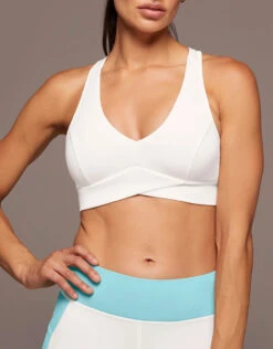 Front Page 21 Michi Ray V-Neck Longline Bra-Ivory