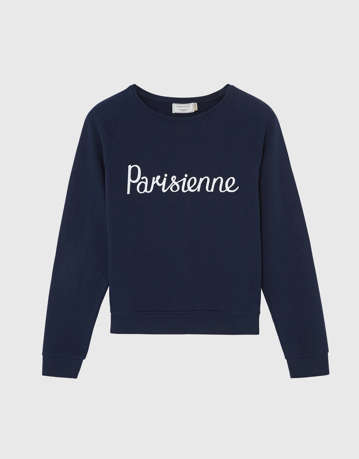Maison Kitsuné Parisienne Vintage Sweatshirt-Navy 2 Maison Kitsuné Parisienne Vintage Sweatshirt-Navy - Image 2