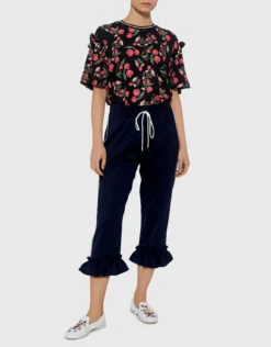 Mother Of Pearl Finley Ruffle Cuff Tailored Track Pants -J.Lindeberg Shop 25981