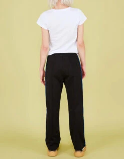Être Cécile Classic Rib Stripe Retro Track Pants-Classic Black -J.Lindeberg Shop 2631528