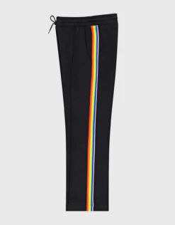 Être Cécile Rainbow Rib Stripe Retro Track Pants-Rainbow Black -J.Lindeberg Shop 2631534