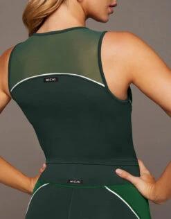 Michi Helix Crop TopHelix Crop Top-Aurora Green