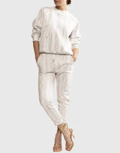 Cynthia Rowley Cable Knit Printed Sweatpants -J.Lindeberg Shop 2651772