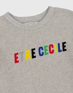 Être Cécile Etre Cecile Multi Flock Classic Sweatshirt-Grey Marle -J.Lindeberg Shop 2667904