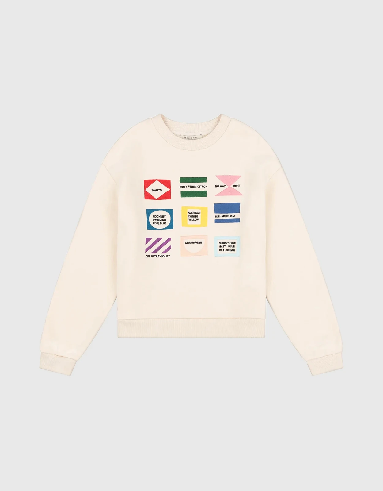 Être Cécile Flags Classic Sweatshirt-Ecru 2 Être Cécile Flags Classic Sweatshirt-Ecru - Image 2