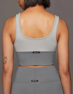Michi Nordic W.Compress Longline Bra-Moonstone/Granite Grey -J.Lindeberg Shop 2689541