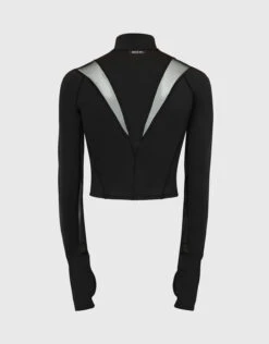 Michi Peak Long Sleeve Crop Top-Black -J.Lindeberg Shop 2689557