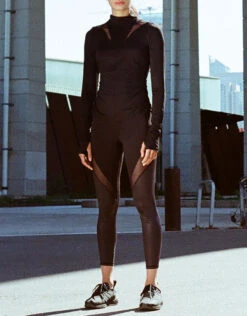 Michi Peak Long Sleeve Top-Black -J.Lindeberg Shop 2689565