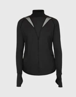 Michi Peak Long Sleeve Top-Black -J.Lindeberg Shop 2689567