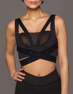 Michi Le Mans Gloss Longline Bra-Dark Oak/Black -J.Lindeberg Shop 2693887