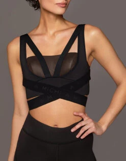 Michi Le Mans Gloss Longline Bra-Dark Oak/Black -J.Lindeberg Shop 2693888