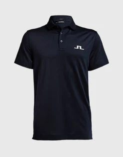 J.Lindeberg Men's Bridge Tech Mesh Jersey Polo Shirt