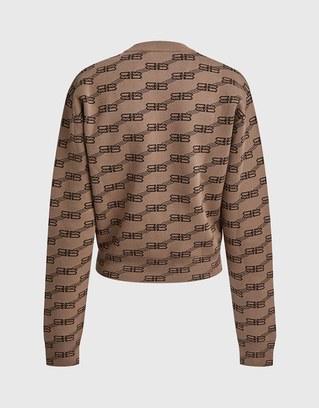 Balenciaga Logo Cotton Blend Crewneck Long Sleeves Sweatshirt 2 Balenciaga Logo Cotton Blend Crewneck Long Sleeves Sweatshirt - Image 2