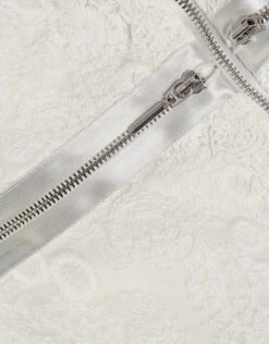 Alexis Parissa V Neck Open Back Lace Ruffled Mini Dress