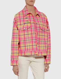 MSGM Tartan Denim Jacket -J.Lindeberg Shop 31125