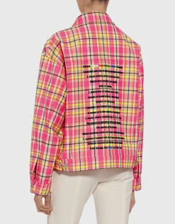 MSGM Tartan Denim Jacket -J.Lindeberg Shop 31126