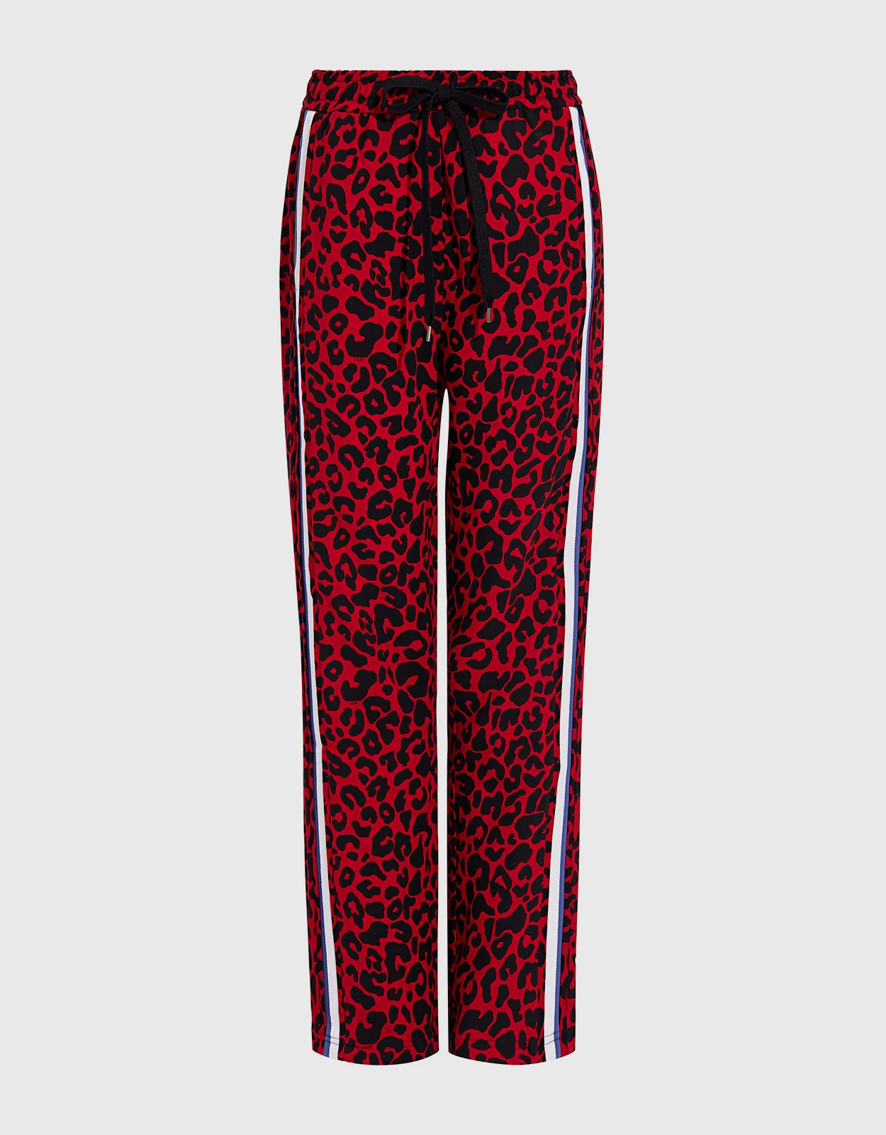 No.21 Leopard Animal-print Cady Track Pants 1 No.21 Leopard Animal-print Cady Track Pants