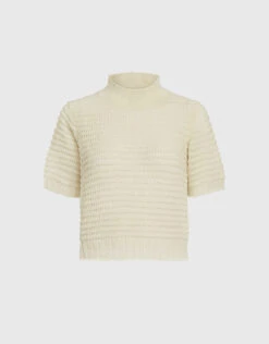 Rachel Comey Alpaca-blend Short Sleeve Cropped Sweater
