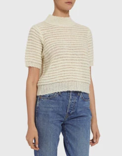 Rachel Comey Alpaca-blend Short Sleeve Cropped Sweater -J.Lindeberg Shop 31767