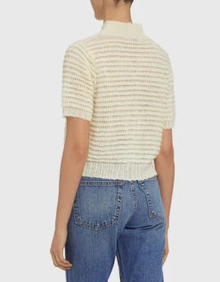 Rachel Comey Alpaca-blend Short Sleeve Cropped Sweater -J.Lindeberg Shop 31768
