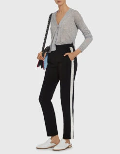 SELF PORTRAIT Self-Portrait Crepe Side Stripe Track Pants -J.Lindeberg Shop 31850