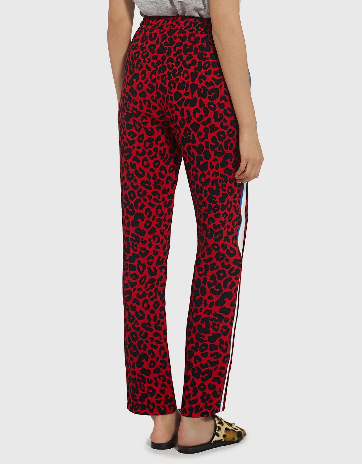 No.21 Leopard Animal-print Cady Track Pants 6 No.21 Leopard Animal-print Cady Track Pants - Image 6