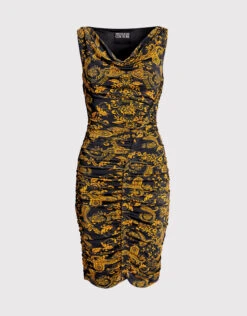 Versace Jeans Couture Paisley Printed Mini Dress