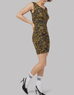 Versace Jeans Couture Paisley Printed Mini Dress -J.Lindeberg Shop 322065