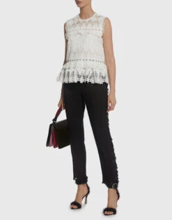 Alexis Effie Tie-Back Ruffled Lace Top -J.Lindeberg Shop 33019