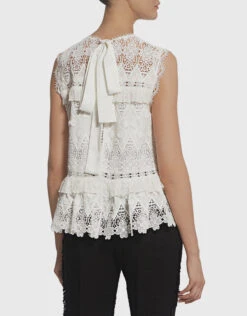 Alexis Effie Tie-Back Ruffled Lace Top -J.Lindeberg Shop 33021