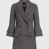 Marissa Webb Wilder Bell Sleeve Herringbone Blazer Dress