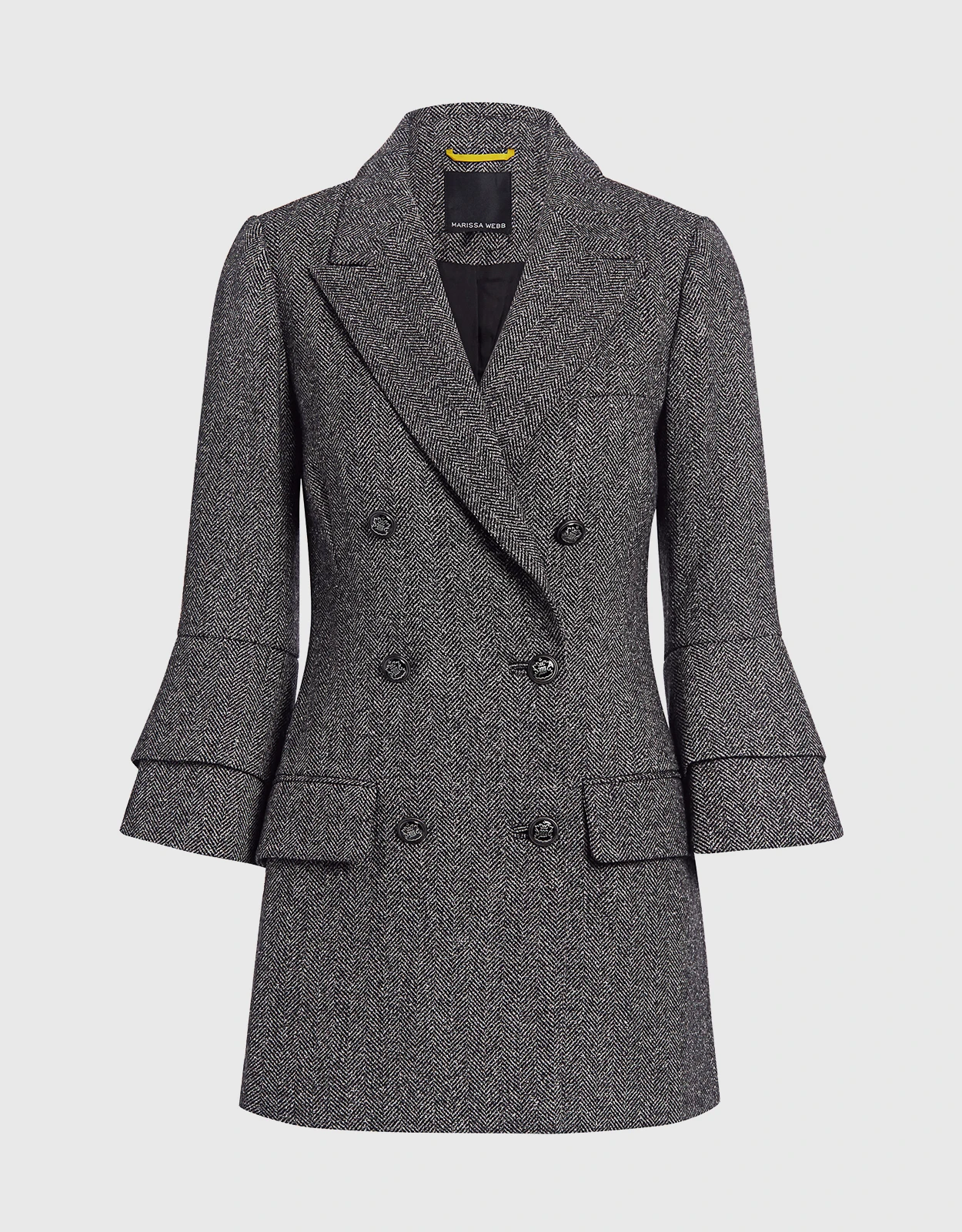Marissa Webb Wilder Bell Sleeve Herringbone Blazer Dress 1 Marissa Webb Wilder Bell Sleeve Herringbone Blazer Dress