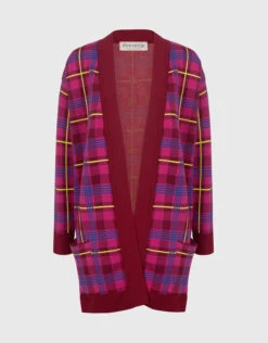 Être Cécile PLAID OVERSIZED CARDIGAN