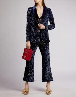 Alexis Pace Sequin Flare Cropped Pants -J.Lindeberg Shop 35915