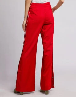 Jonathan Simkhai Wool Ring Snap Side Open Wide-leg Pants -J.Lindeberg Shop 37252