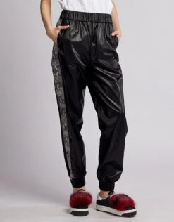MSGM Snake Trim Patchwork Faux Leather Track Pants -J.Lindeberg Shop 37262