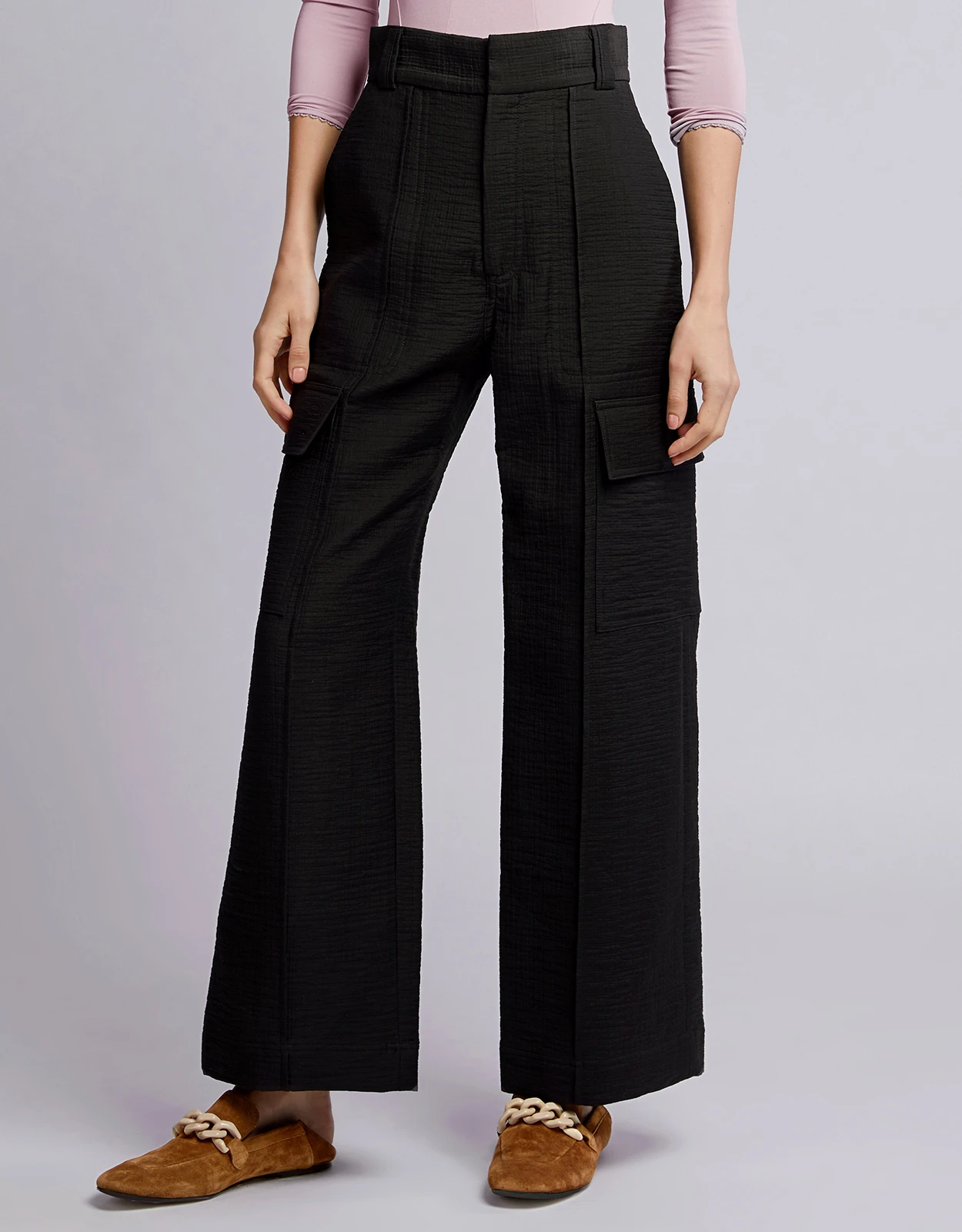 Rachel Comey Acre High-rise Foam Wide Leg Cargo Pants 4 Rachel Comey Acre High-rise Foam Wide Leg Cargo Pants - Image 4
