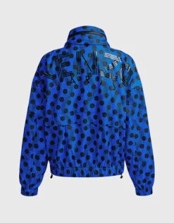 Kenzo Wavy Dot Nylon Back Logo Windbreaker Jacket -J.Lindeberg Shop 40854