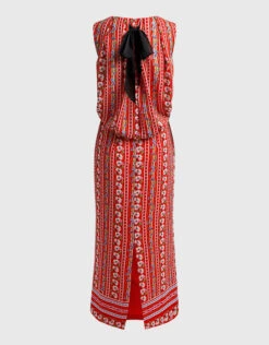 Saloni Caroline Floral Printed Silk-georgette Midi Dress -J.Lindeberg Shop 40936